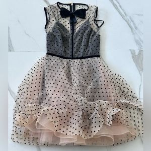 Bronx and Banco mesh tulle polka dot dress, size S new condition